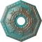 Ekena Millwork Nottingham Medallion (Canopies up to 4 5/8"), 18"OD x 3 1/2"ID x 1 1/2"P, Copper Green Patina CM18NTCGS - alternate 1